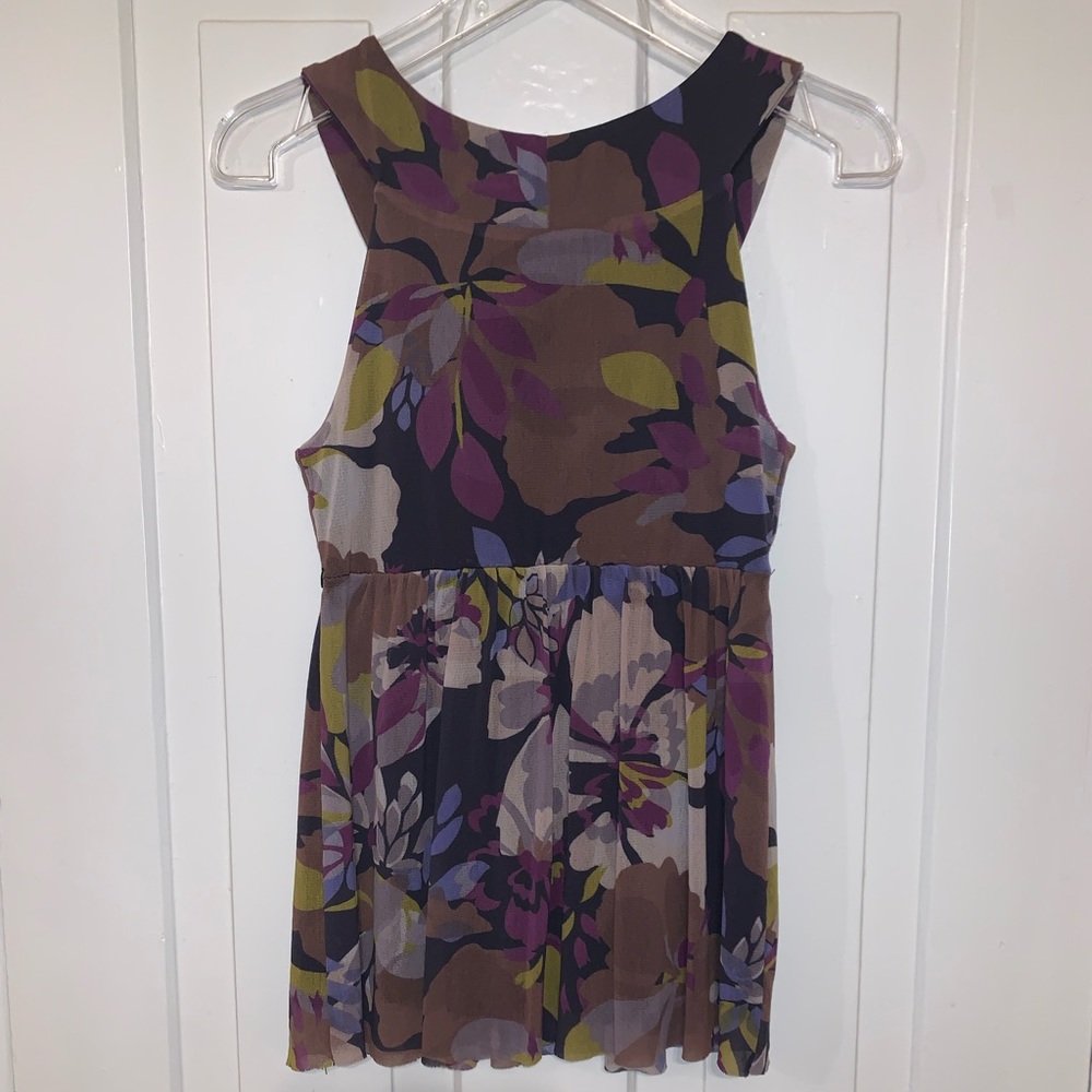 Anthropologie Weston Wear Mesh Floral Top - Picture 8 of 16